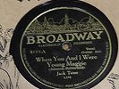 78 RPM Jack Teter BROADWAY (Paramount) 8193 Maggie/Silver Threads VOCAL GUITAR