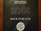 AC/DC - Back In Black PROMO single Portugal - VERY RARE