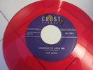 1957 ROCKABILLY 45 JACK LEWIS EDDIE COCHRAN RAY STANLEY RED VINYL CREST I.O.U.