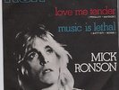 MICK RONSON- MUSIC IS LETHAL ( LUCIO BATTISTI in INGLESE - raro 45 giri)