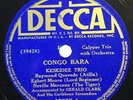 The Atilla/Keskidee Trio calypso 78 on Decca 17257, E condition, 1935
