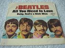 THE BEATLES-All You Need Is Love-45 & PICTURE SLEEVE/ORIG CAPITOL LB/NM