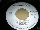 LEONARD LEE-I'M A POOR BOY..U.S BROADMOOR PROMO