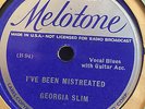 GEORGIA SLIM MELOTONE 70958 BLUES 78 RPM RECORD E-/V+