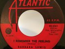 Northern Soul 45 Barbara Lewis I Remember The Feeling on Atlantic HEAR