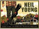NEIL YOUNG KUNSTDRUCK VON BLAIR SAYER PHILADELPHIA 2014 - SILKSCREEN POSTER