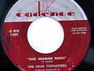HEAR Four Tophatters 45 One Arabian Night CADENCE 1289 popcorn tittyshaker