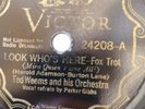 1930s DEPRESSION DANCE TED WEEMS Victor 24208 LOOK WHOS HERE?HATS OFF E-
