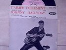 johnny hallyday 1er ep vogue t'aimer follement (centreur+languette)tres bon etat