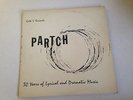 Harry Partch - AUTOGRAPHED 1st Edition LP, Near Mint, 30 Yrs Lyrical, Dram music