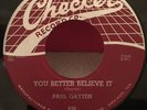 Paul Gayten - Mother Roux * Checker R&B Blues 45