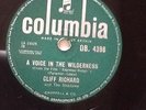 CLIFF RICHARD - A VOICE IN THE WILDERNESS/ DON'T BE MAD AT ME  1960