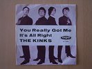 7‘‘ Vinyl Single 45 rpm The Kinks, You really got me