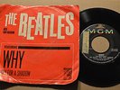 RARE ROCK 45 - THE THE BEATLES - WHY /CRY FOR A SHADOW Pic Sleeve MGM HEAR