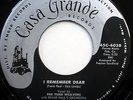 The TUNE WEAVERS 45 I Remember Dear / Pamela Jean CASA GRANDE Doo Wop w6112