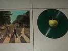 VINTAGE THE BEATLES ABBEY ROAD GREEN VINYL RECORD ALBUM 1969 MFD. in UK PCS 7088