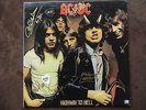 AC-DC HIGHWAY TO HELL LP SIGNED BY 4 NO BON SCOTT + 3 original guitar picks
