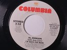 Al Johnson Im back for more US Columbia PROMO (rare soul vinyl 45)