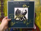 Van Halen SIGNED IN GOLD. WOMEN AND CHILDREN FIRST EDDIE, MICHAEL, ALEX & DAVID