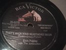 ELVIS 78 all shook up /thats when your heartaches begin /cup stain sm edgeflake