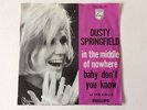 Dusty Springfield RARE In The Middle Of Nowhere 45 PS Dutch Import NEAR MINT
