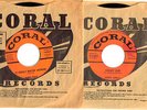 2 BUDDY HOLLY 45'S # 61885 PEGGY SUE / # 62074 RAINING IN MY HEART