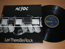 AC/DC Let There Be Rock Australian 1st Press LP Vinyl Record Blue Roo - MISPRESS
