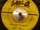 SWEET SAMMY J baby just you and me / her heart 45 HI-Q – detroit r&b soul