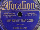 JIMMY MCLAIN CHARLIE MCCOY WILLIE B JAMES VOCALION 04444 BLUES 78 RPM RECORD E-