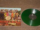 disque vinyle 33 t LP The beatles Sergent pepper's disque VERT. Green colour.