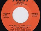 IRON KNOWLEDGE BAND Give Me A Little Taste Of Your Love NORTHERN SOUL funk HEAR