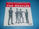 The BEATLES 45 Picture Sleeve ONLY SWAN S-4152 SHE LOVES YOU Paper Cover Only