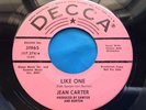 Hear Rare OG Northern Soul 45 : Jean Carter   Like One   Decca 31965