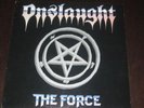 Onslaught rare '86 UK 1st press LP The Force on FLAG 1  mint-  ** THRASH METAL