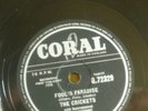 Buddy Holly and the crickets.think it over. Fools paradise.78 r.p.m vynyl