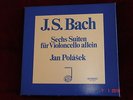 J.S.Bach - 6 Violoncello Suites alone / Jan Polasek - very rare 3 LP box