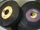 Pail of 45 records. Elvis Ringo Starr Weird Al Yankovic chubby checker