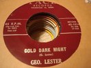 ROCKABILLY TENNESSEE GEO. LESTER Cold Dark Night PACE 1014 VG++