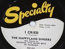 THE HAPPYLAND SINGERS aka. ORIGINAL FIVE BLIND BOYS OF ALABAMA on SPECIALTY 78rp