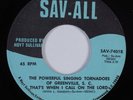 Soul Funk Gospel 45 POWERFUL SINGING TORNADOES GREENVILLE That's When I... HEAR