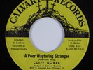Northern Soul Funk Gospel 45 CLIFF GOBER A Poor Wayfaring Stranger CALVARY HEAR
