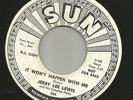 ROCKABILLY -JERRY LEE LEWIS--IT WOULDNT HAPPEN WITH ME -HEAR BOTH-1960 PROMO SUN