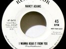 NANCY ADAMS - HEAR IT - 1964 DJ COPY - I WANNA HEAR IT FROM YOU / LIPSTICK