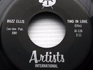 BUZZ ELLIS Two in love Be mine DOOWOP 45 on Artists International M621