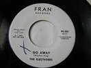 The Electrodes Promo 45 On Fran Go Away/I Love Too Northern Soul