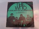 THE WHO- a legal matter/ my generation- RAREST 1966 DUTCH PS 45 EP-- WOW 