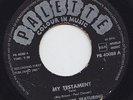 BIG BROWN & The GAMBLERS * My Testament * 1961 Jump BLUES R&B Rock'n'Roll 45