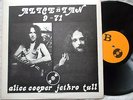 ALICE COOPER JETHRO TULL ALICE n IAN 9 71 VINTAGE CONTRA BAND LIVE LP no TMOQ