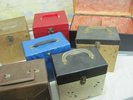 8 STORAGE CASES FOR 45 RPM RECORDS - PLATTER PACK - ONE METAL + DOUBLE WIDE