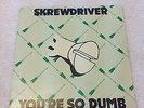 **RARE** *SCREWDRIVER* *YOU'RE SO DUMB* VINYL SINGLE *PUNK* *CHISWICK*
